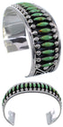 Silver Turquoise Southwest Needlepoint Cuff Bracelet Jewelry CX47700