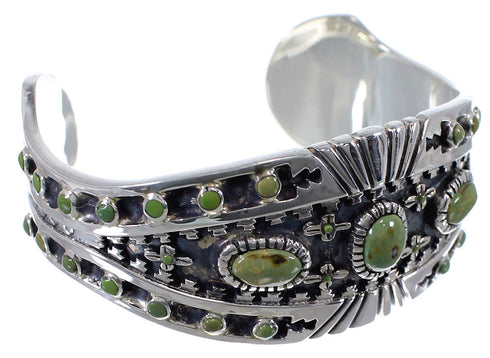 Turquoise Southwest Sterling Silver Cuff Bracelet Jewelry CX47768