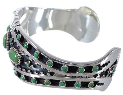 Southwest Turquoise Sterling Silver Cuff Bracelet Jewelry CX47771