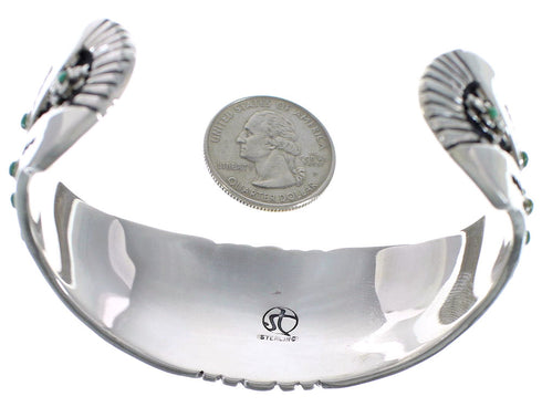 Southwest Turquoise Sterling Silver Cuff Bracelet Jewelry CX47771