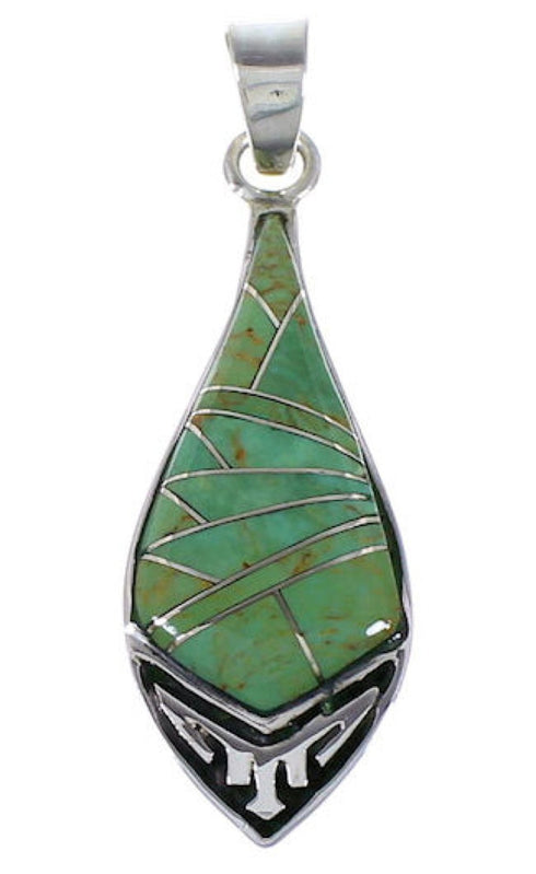 Turquoise And Sterling Silver Pendant AX49355