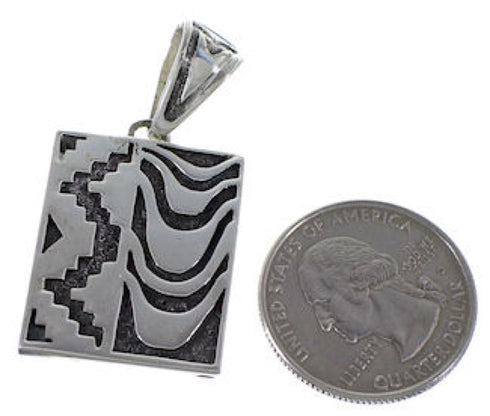 Turquoise Silver Reversible Pendant AX49431