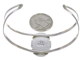 Turquoise Multicolor Inlay Sterling Silver Cuff Bracelet AS29286