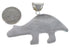 Sterling Silver Turquoise Multicolor Bear Slide Pendant DS39222