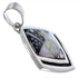 Silver Multistone Native American Village Design Pendant HS41070
