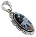 Picture Rock Multicolor Silver Native American Design Pendant RS41031