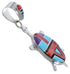 Multicolor Jewelry Turtle Sterling Silver Pendant AS35200