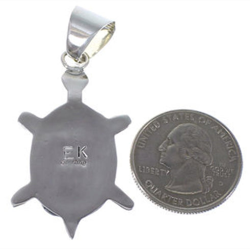 Multicolor Jewelry Turtle Sterling Silver Pendant AS35200