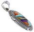 Turquoise And Multicolor Inlay Sterling Silver Pendant DS39501