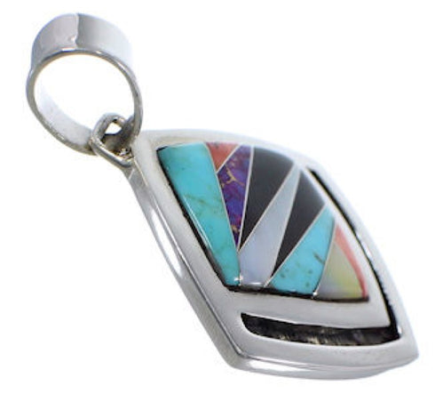Multicolor And Turquoise Jewelry Sterling Silver Pendant RS39548