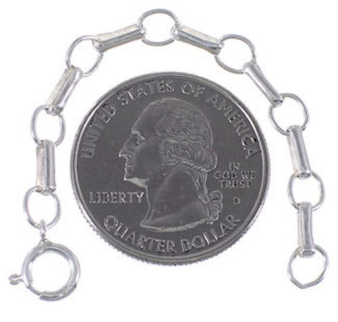 Sterling Silver Hoops Chain Extender For Your Necklace 13151