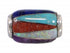 Multicolor Inlay Genuine Sterling Silver Bead Pendant AS32394