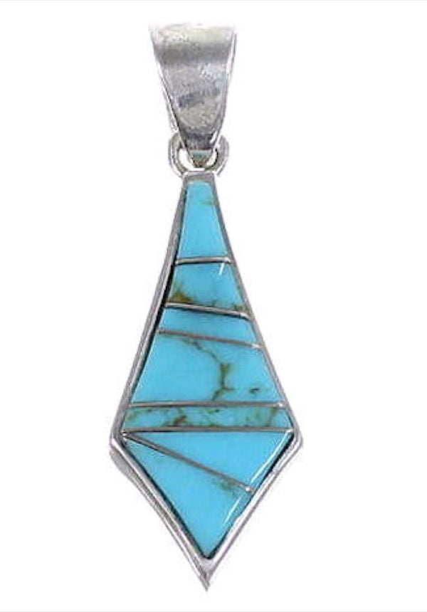 Genuine Sterling Silver And Turquoise Jewelry Pendant RS31932