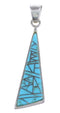 Turquoise and Genuine Sterling Silver Slide Pendant RS31941