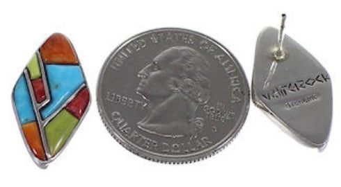 Whiterock Sterling Silver Mojave Turquoise Multicolor Earrings NS39519