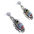 Sterling Silver Native American Design Multicolor Earrings RS41071