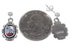 Sterling Silver Native American Design Multicolor Earrings RS41071