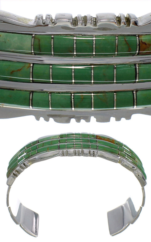 Sterling Silver And Turquoise Southwestern Bracelet TX39621