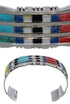 Multicolor Southwestern Sterling Silver Bracelet TX39636