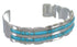 Southwestern Silver And Turquoise Inlay Bracelet TX39647