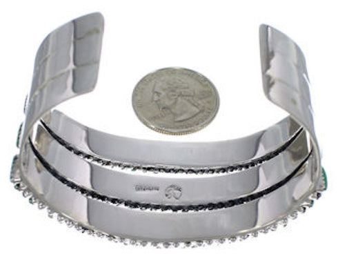 Sterling Silver Turquoise Needlepoint Jewelry Bracelet VX37391