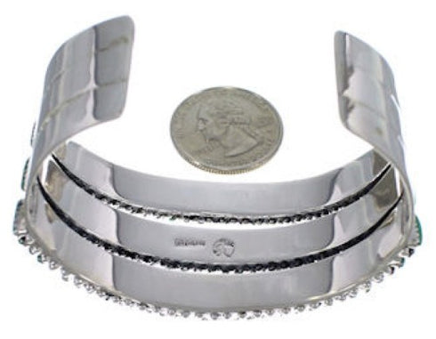 Turquoise Sterling Silver Needlepoint Jewelry Bracelet VX37392