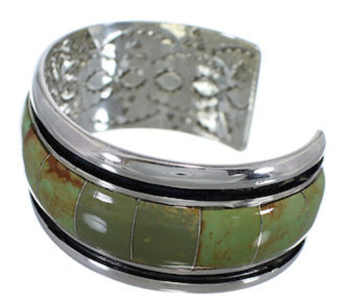 Southwestern Turquoise Silver Cuff Bracelet EX41595