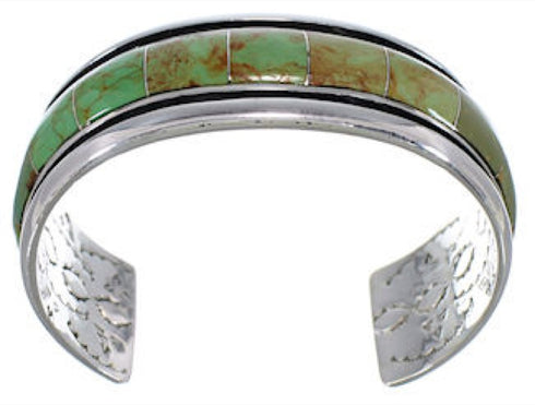 Southwestern Turquoise Silver Cuff Bracelet EX41595