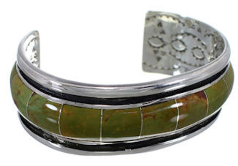 Turquoise Genuine Sterling Silver Cuff Bracelet EX41596