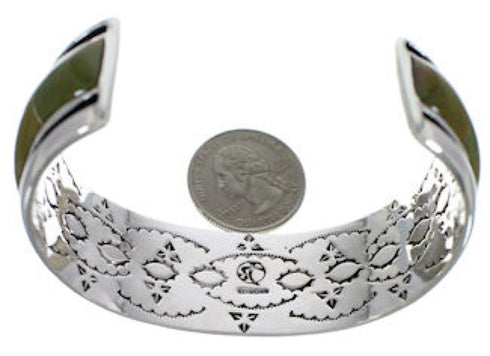 Turquoise Genuine Sterling Silver Cuff Bracelet EX41596