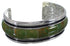 Turquoise Inlay Southwestern Cuff Bracelet EX41598