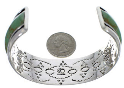 Turquoise Inlay Southwestern Cuff Bracelet EX41598