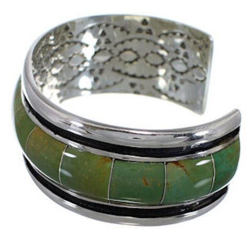 Turquoise Genuine Sterling Silver Cuff Bracelet EX41603
