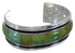 Turquoise Inlay Southwestern Cuff Bracelet EX41606