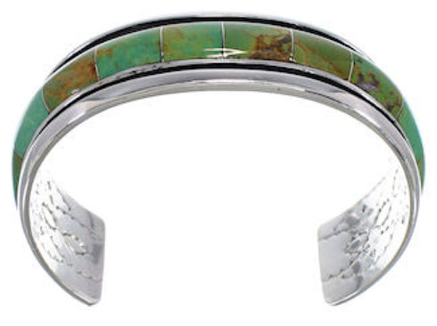 Turquoise Inlay Southwestern Cuff Bracelet EX41606