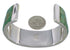 Silver And Turquoise Inlay Cuff Bracelet TX39676