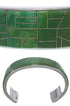 Southwestern Silver And Turquoise Inlay Bracelet TX39692