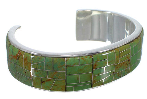 Southwestern Silver And Turquoise Cuff Bracelet TX39696