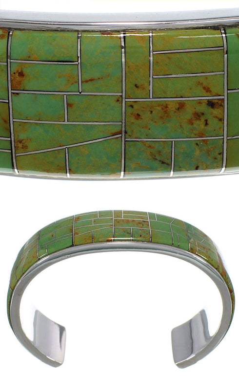 Southwestern Silver And Turquoise Cuff Bracelet TX39696
