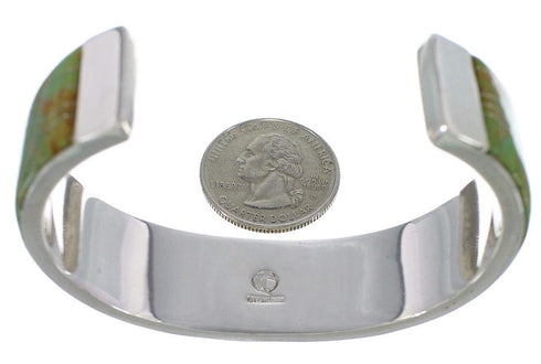Southwestern Silver And Turquoise Cuff Bracelet TX39696