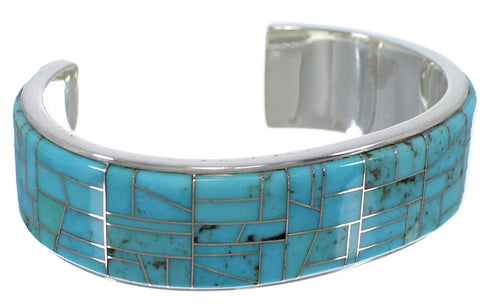 Turquoise And Silver Cuff Bracelet TX39719
