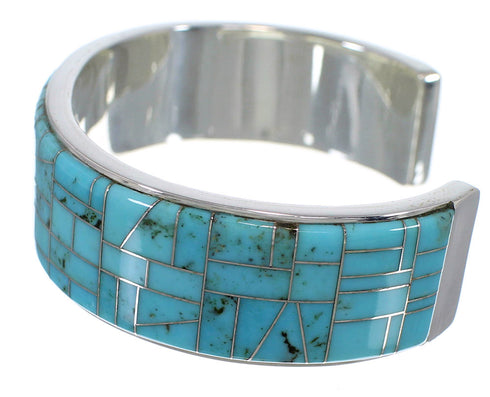Turquoise And Silver Cuff Bracelet TX39719
