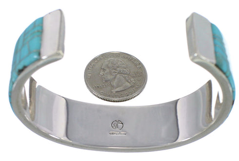 Turquoise And Silver Cuff Bracelet TX39719