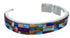 Sterling Silver Multicolor Cuff Bracelet TX39750