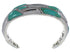 Silver And Turquoise Inlay Southwestern Bracelet TX39560