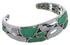 Sterling Silver And Turquoise Inlay Southwestern Bracelet TX39578