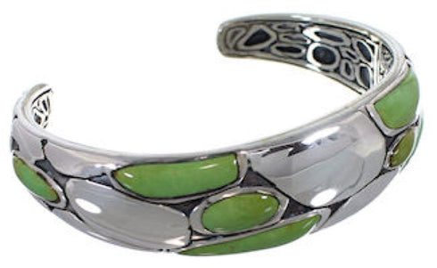 Silver And Turquoise Inlay Bracelet TX39580