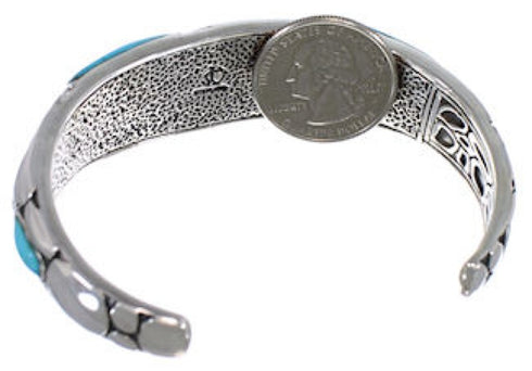 Silver And Turquoise Cuff Bracelet TX39587