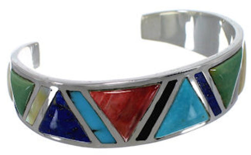 Multicolor Southwestern Silver Bracelet TX39600
