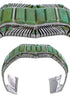 Genuine Sterling Silver Turquoise Southwest Cuff Bracelet CX49714